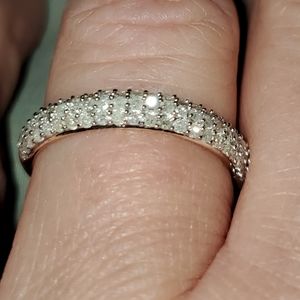 Geniune 14kt yellow gold with natural pave diamonds. Brand new in box never worn